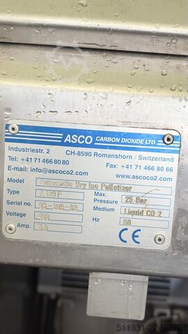 Peralatan sandblasting dry ice DrDryice ASCO Pelletizer A120P