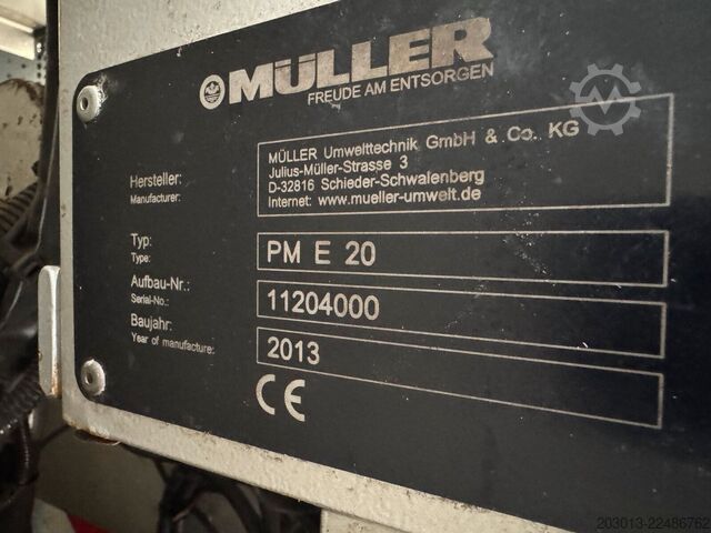 Vacuum tank truck MAN TGM 15.290 Kanalreiniger HD Pumpe Müller Aufbau
