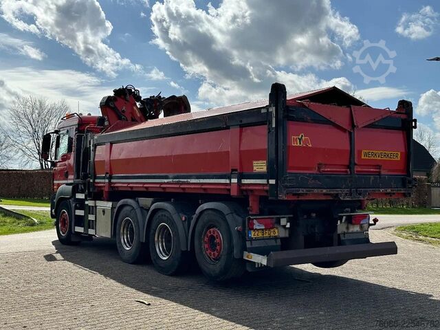 3 taraflı damper MAN TGS 35.400 8X4 TRIPLE!! EURO6!! Z-KRAAN/KIPPER!...