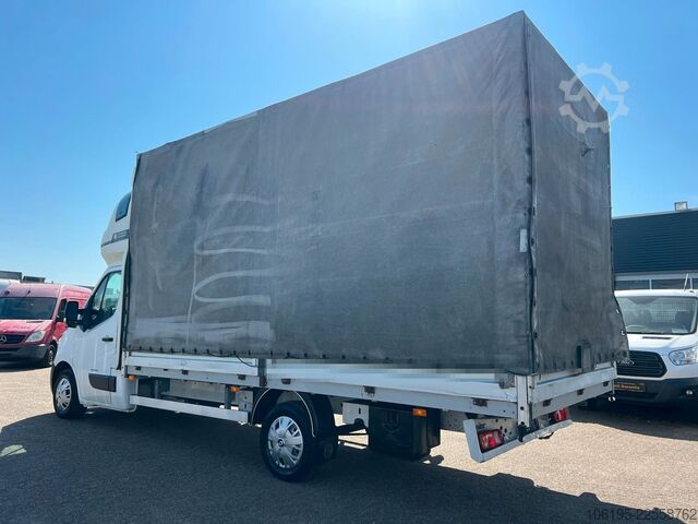 Transportador con plataforma y toldo RENAULT Master XXL Maxi Pritsche+Plane+Schlafkabine