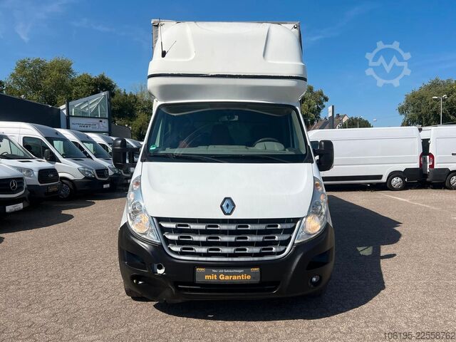 Transportador con plataforma y toldo RENAULT Master XXL Maxi Pritsche+Plane+Schlafkabine