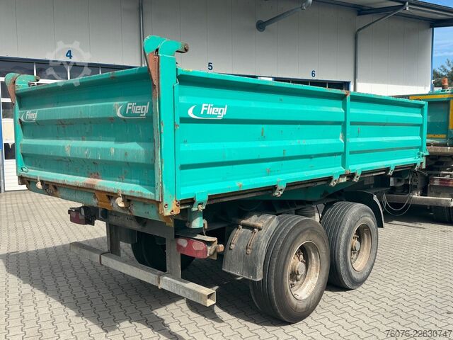 Rơ-moóc ben ba chiều FLIEGL 18t Tandem Stahl 3-Seiten Kipper