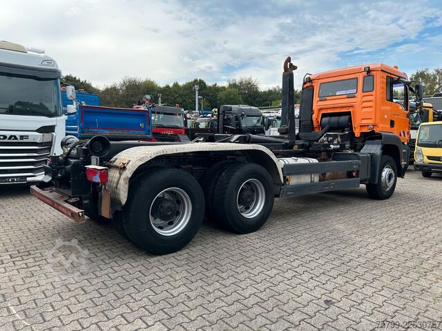 Xe tải ben móc container (roll-off) MAN TGA 26.400 MEILLER Abroller mit 13t Achsen 6x4