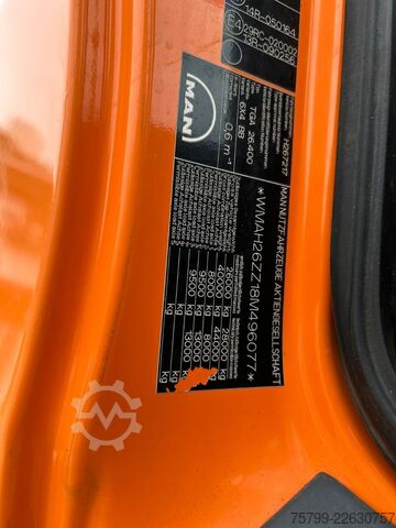 Xe tải ben móc container (roll-off) MAN TGA 26.400 MEILLER Abroller mit 13t Achsen 6x4