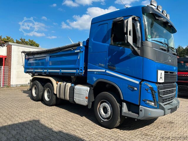 Kolmepoolne kallur VOLVO FH 540 MEILLER 3Skipper + Bordmatik 6x4