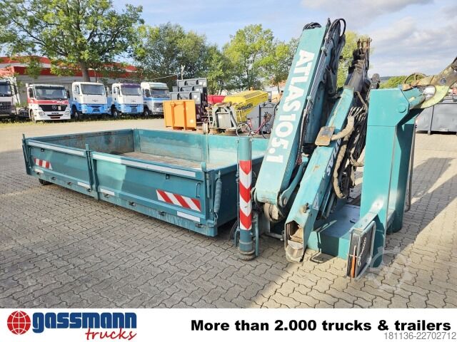 Veokonks konteiner  K22, Abrollcontainer mit Kran Atlas 105.1, Funk,
