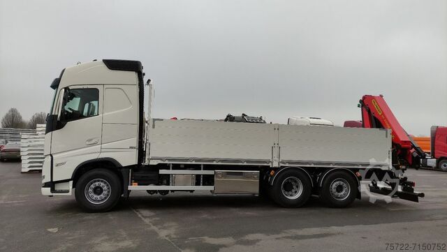 LKW mit Pritsche (offen) Volvo FH 460 6x2 4 Globetrotter FASSI F235