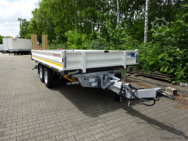 Remolque volquete Möslein TTD 13 Weiß  13 t Tandem 3- Seitenkipper Tieflader-- Neufahrzeug --