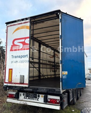 Avoin puoliperävaunu pressulla SCHMITZ CARGOBULL Liftachse, Edscha, Rahmen verzinkt, 385/65