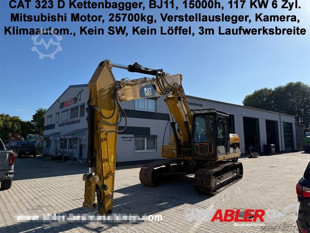 Rupsgraafmachine Caterpillar 323 D Verstellausleger Klimaauto.