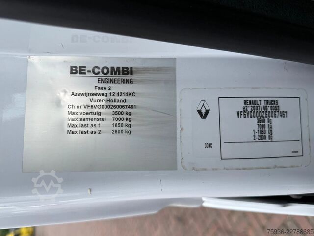 BE-SZM Renault Master 2.3 dCi Clixtar Be Combi N1 2500kg Laadv...
