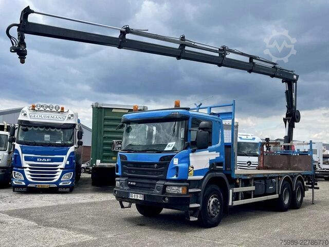 Kraana veoauto Scania P410  6x4 HIAB  X-HIDOU 188 E-5, RETARDER, WHEE...