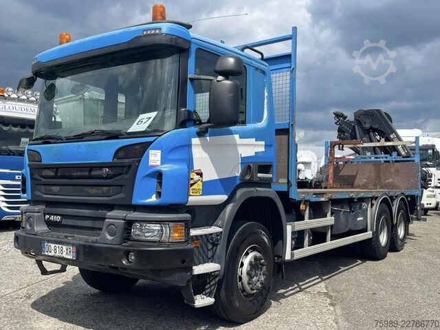Kraana veoauto Scania P410  6x4 HIAB  X-HIDOU 188 E-5, RETARDER, WHEE...