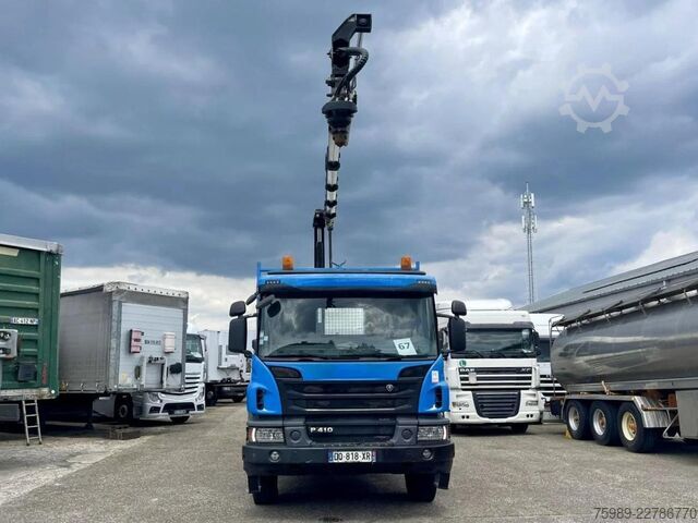 Kraana veoauto Scania P410  6x4 HIAB  X-HIDOU 188 E-5, RETARDER, WHEE...