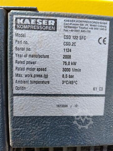 Compresor de tornillo Kaeser CSD122 SFC