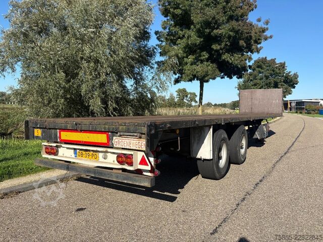 Atrelado da plataforma Groenewegen DRO-12-20 2-Axle Platform / BPW Axlel / Drumbra...