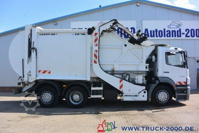 ごみ収集車 Mercedes-Benz Axor 2529 Faun Easypress Frontlader 25 m³ 1.Hd