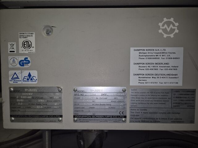 Machine d'impression SCREEN GA TruePress Jet 520EX Mono