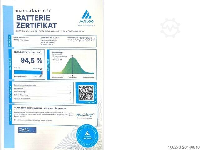 Kastenwagen Mercedes-Benz eVito 111 KA,lang,3 Sitzer,Heckflügeltüren