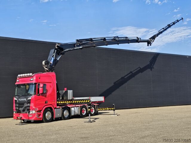 Standard-SZM Scania R650 V8 8x4 / HMF 9520 + JIB + WINCH / 140.000 ...