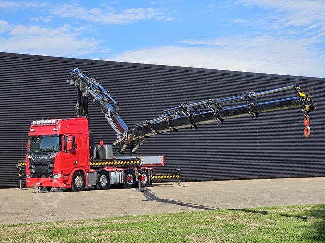 Standard-SZM Scania R650 V8 8x4 / HMF 9520 + JIB + WINCH / 140.000 ...