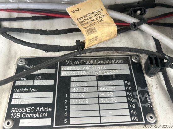 ืืืืืช ืืจืจ ืกืื ืืจืืืช VOLVO FH 13.500, E6, STANDKLIMA, HYDRAULIK, VEB+, ADR