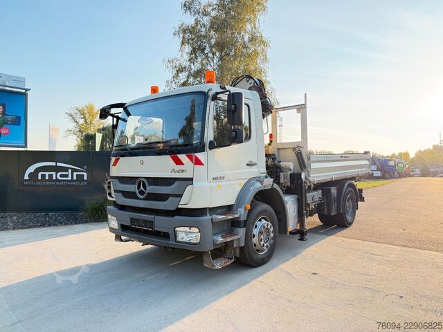 Autokran MERCEDES-BENZ Axor 1833 4x2 Kipper Kran 13m FUNK AHK