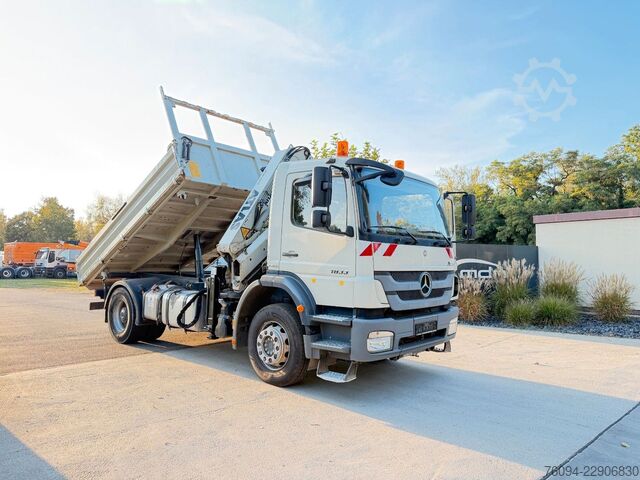 Kipper LKW MERCEDES-BENZ Axor 1833 4x2 Kipper Kran 13m FUNK AHK