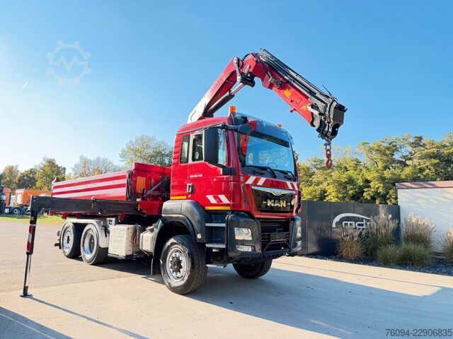 Kipper LKW MAN TGS 28.440 6x4-4 ALLRAD KRAN 16m KIPPER