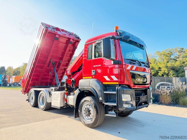 Kipper LKW MAN TGS 28.440 6x4-4 ALLRAD KRAN 16m KIPPER