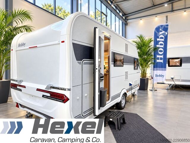 Przyczepa kempingowa HOBBY Excellent Edition 490 KMF 1800 kg Garagenklappe