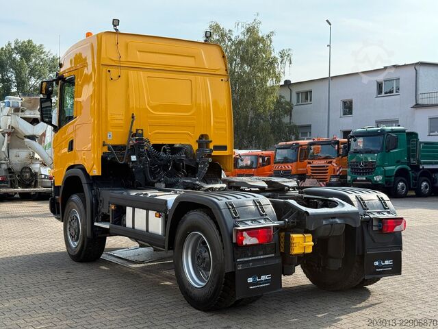 واحد کشنده استاندارد SCANIA G450 XT 4x4 Euro 6 SZM Kipphydraulik Blatt /Luft