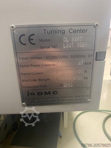 CNC-sorvi FFG DMC DL22 doosan puma hyundai wia