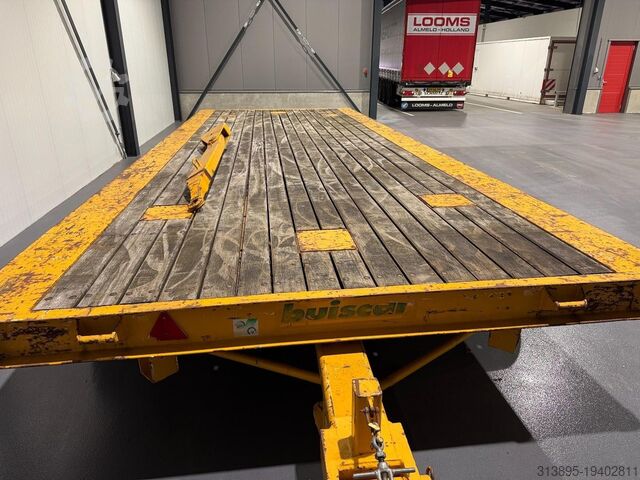 Flatbed Buiscar Industrial Drawbar Trailer 60 Tons 4-8