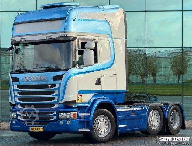 Τυπική μονάδα τράκτορα SCANIA R450 TOPLINE 6X2 TWINSTEER RETARDER 2X TANKS PAR