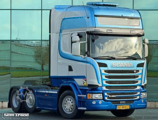 Τυπική μονάδα τράκτορα SCANIA R450 TOPLINE 6X2 TWINSTEER RETARDER 2X TANKS PAR