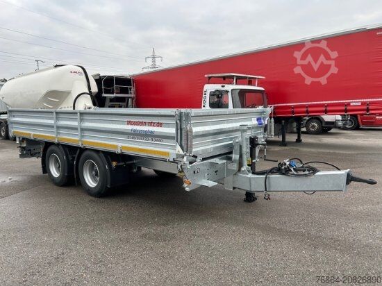 Trailer gandeng low loader MöSLEIN TANDEMKIPPER-TIEFLADER, 3 SEITENKIPPER MIT EINSCHUBRAMPEN