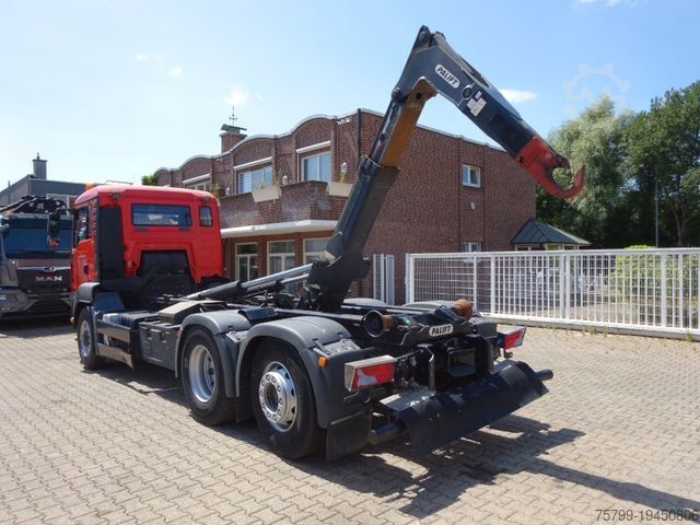Roll-off tipper truck MAN 26.360 TGA PALFINGER Abroller 6x2-4 Hydrodrive