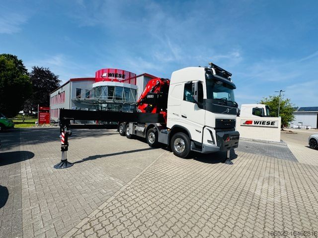 Lastbil med flak VOLVO FH 540 mit Fassi F2150RAL Fly Jib + Winde