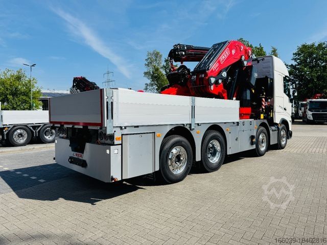 Lastbil med flak VOLVO FH 540 mit Fassi F2150RAL Fly Jib + Winde