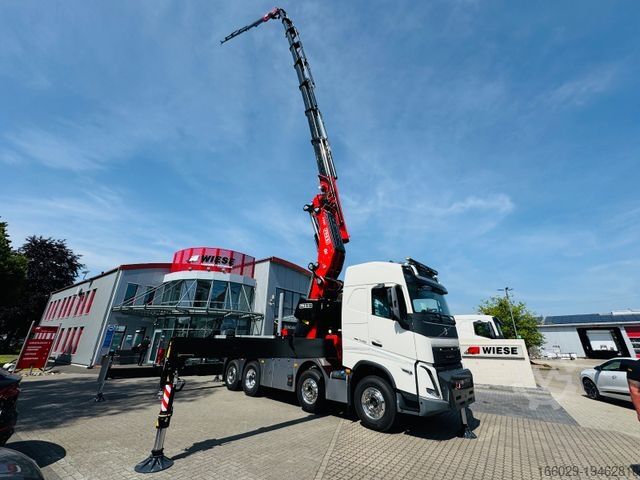 Lastbil med flak VOLVO FH 540 mit Fassi F2150RAL Fly Jib + Winde