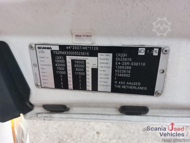 Trator de grande volume Scania R 450 A4x2EB Highline Low Deck