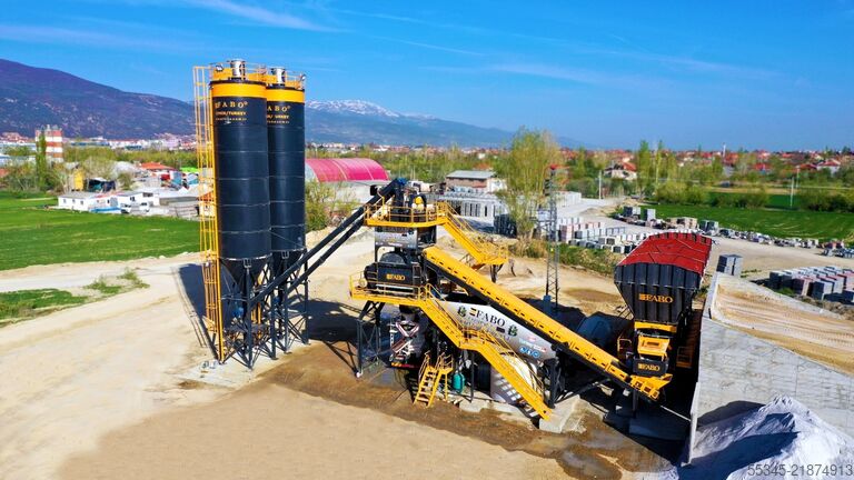 Postrojenje za mešanje betona / betonska baza FABO Concrete Batching Plant 120 M3/H Compact Concrete Batching Plant