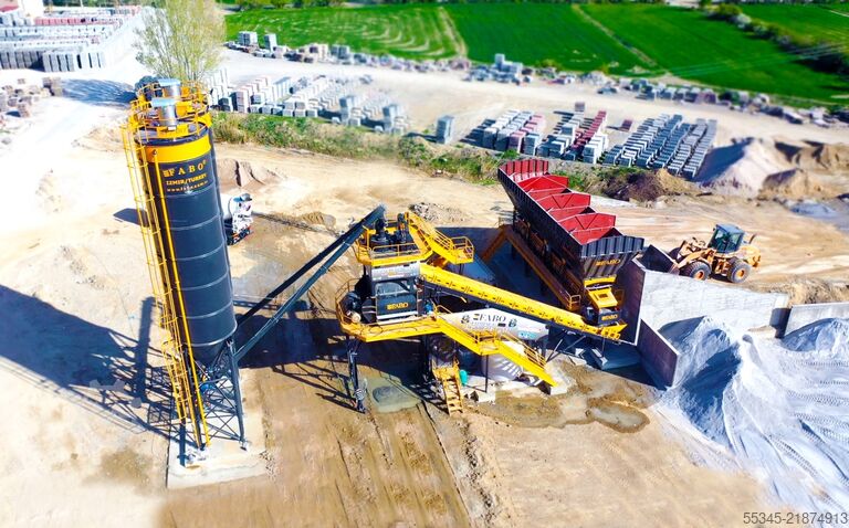 Postrojenje za mešanje betona / betonska baza FABO Concrete Batching Plant 120 M3/H Compact Concrete Batching Plant