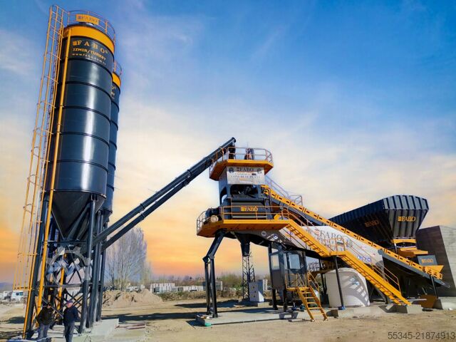 Postrojenje za mešanje betona / betonska baza FABO Concrete Batching Plant 120 M3/H Compact Concrete Batching Plant