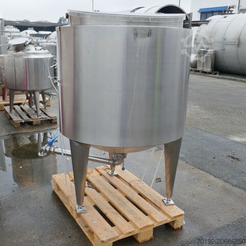 Tangki 500 liter yang dapat dipanaskan/didinginkan yang terbuat dari V2A B0076