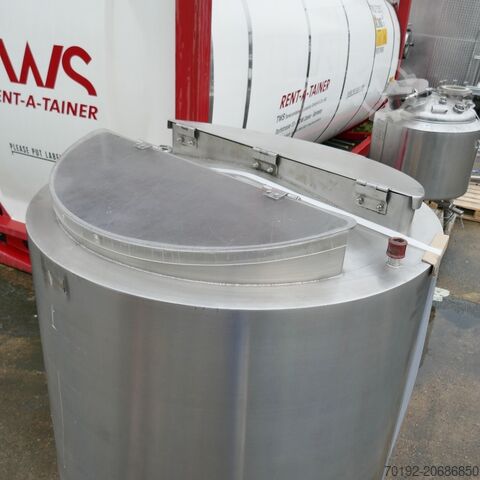 Tangki 500 liter yang dapat dipanaskan/didinginkan yang terbuat dari V2A B0076