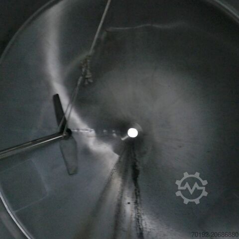 10000 literes keverőtartály V4A anyagból, gerendás keverővel A&B Apparate- & Behältertechnik Heldrungen GmbH K0188