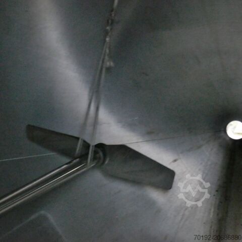 10000 literes keverőtartály V4A anyagból, gerendás keverővel A&B Apparate- & Behältertechnik Heldrungen GmbH K0188