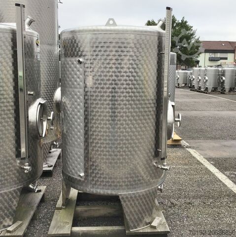 Werksneuer 1050 Liter heiz-/kühlbarer Gär-/Lagertank aus V2A K0182
